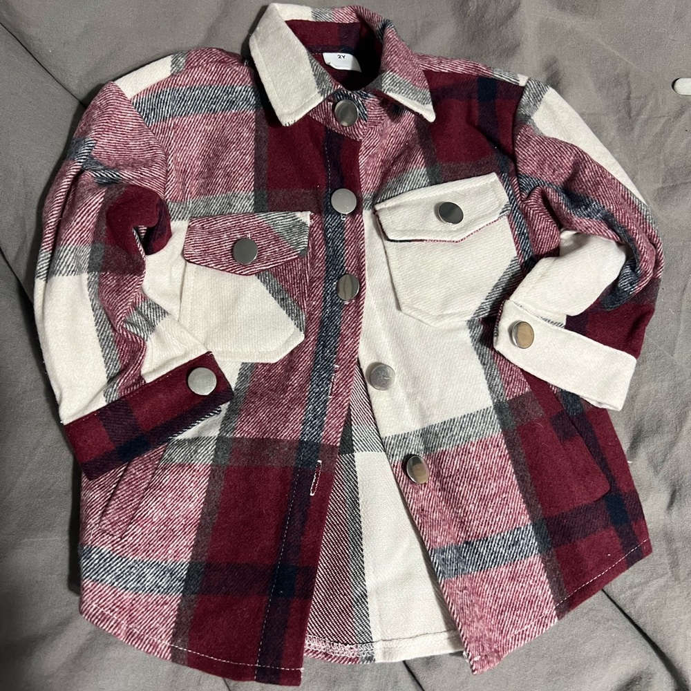Kids, Flannel coat, 2T, brand new